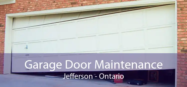 Garage Door Maintenance Jefferson - Ontario