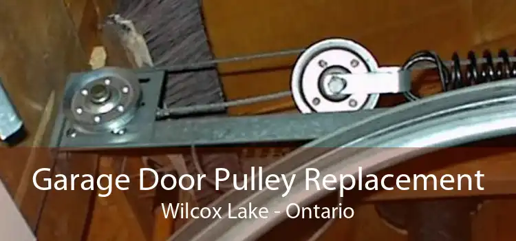 Garage Door Pulley Replacement Wilcox Lake - Ontario