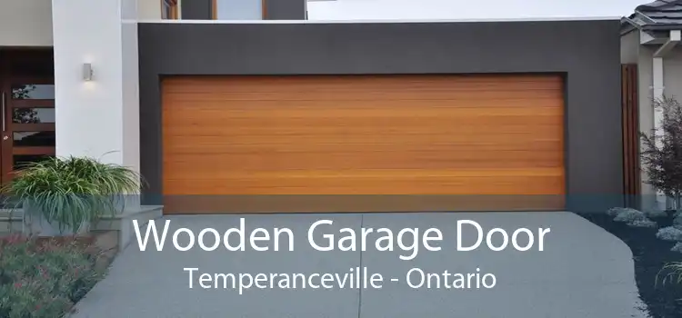 Wooden Garage Door Temperanceville - Ontario