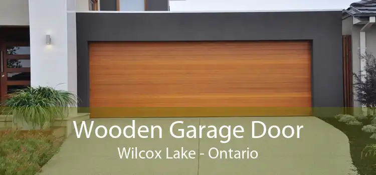 Wooden Garage Door Wilcox Lake - Ontario
