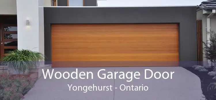 Wooden Garage Door Yongehurst - Ontario