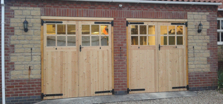 Side Hinged Wooden Garage Doors Jefferson
